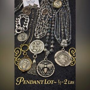 🌹 Reserved for rustic_kitty | 25–30 Pendant Discovery Lot | Mixed Metals